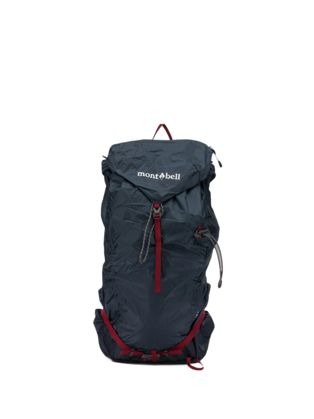 Montbell ripstop-texture logo-print backpack bag - Blu