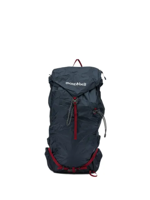 Montbell ripstop-texture logo-print backpack bag