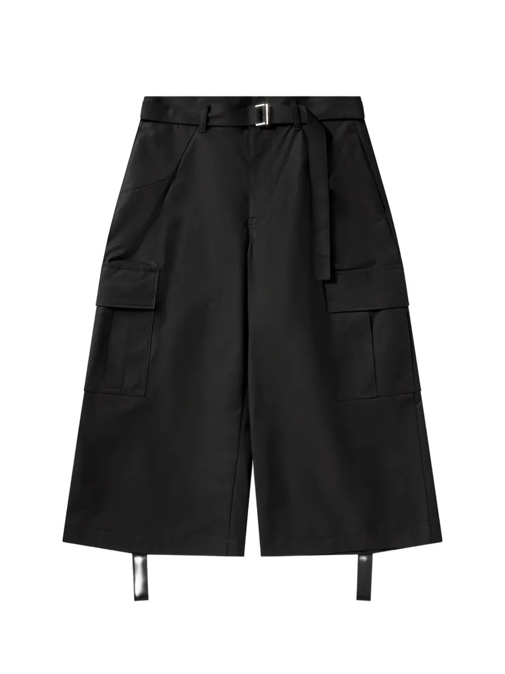 sacai belted cargo pants Zwart