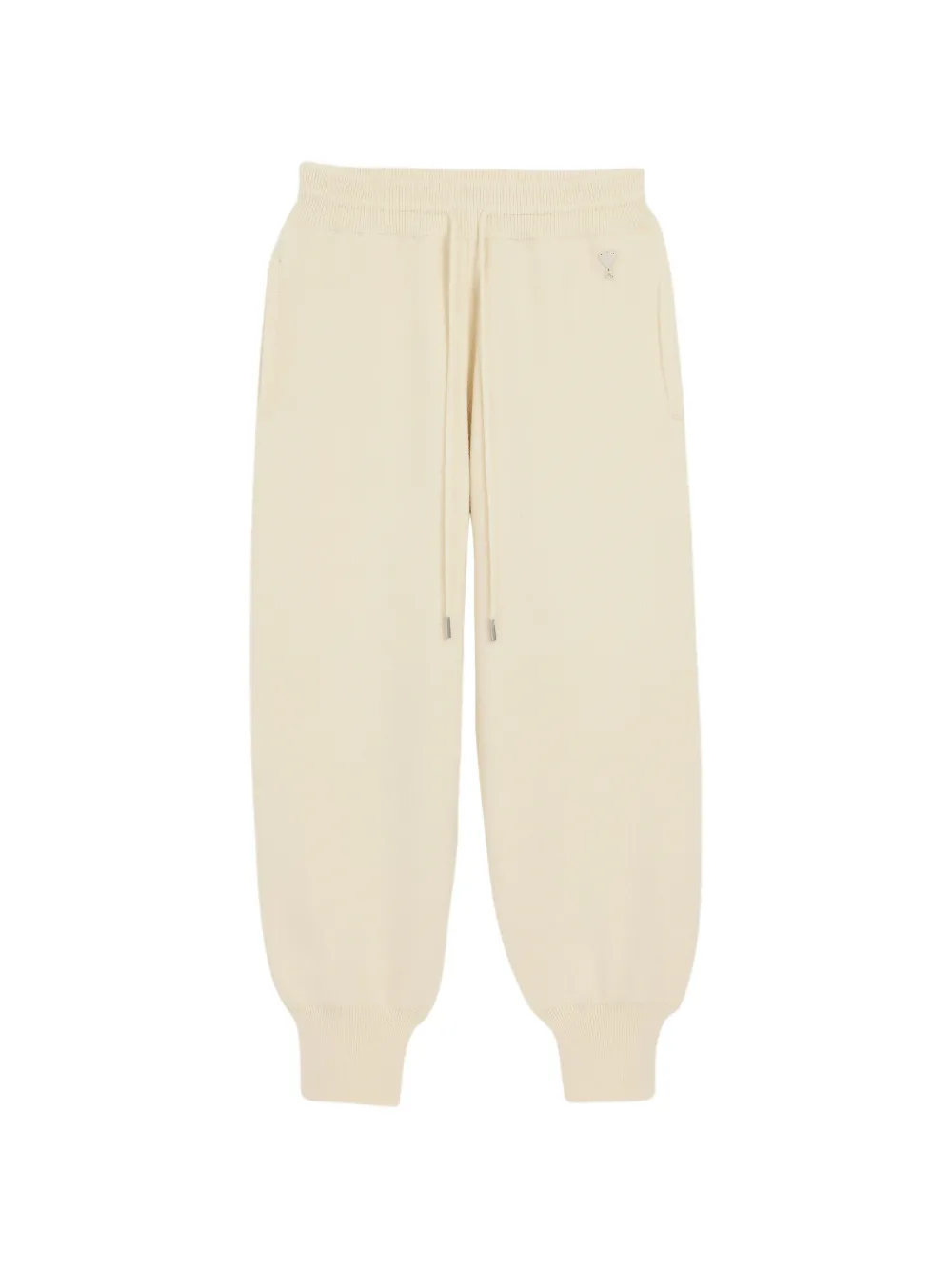 AMI Paris Ami de Coeur drawstring-waist track pants Beige