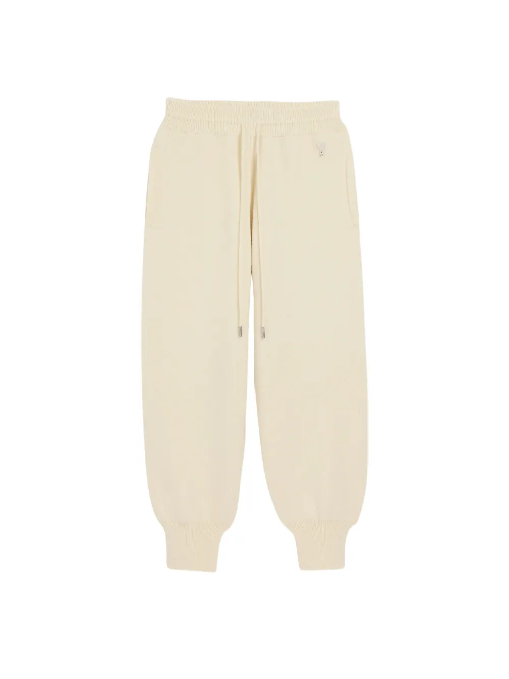 AMI Paris Ami de Coeur drawstring-waist track pants Beige