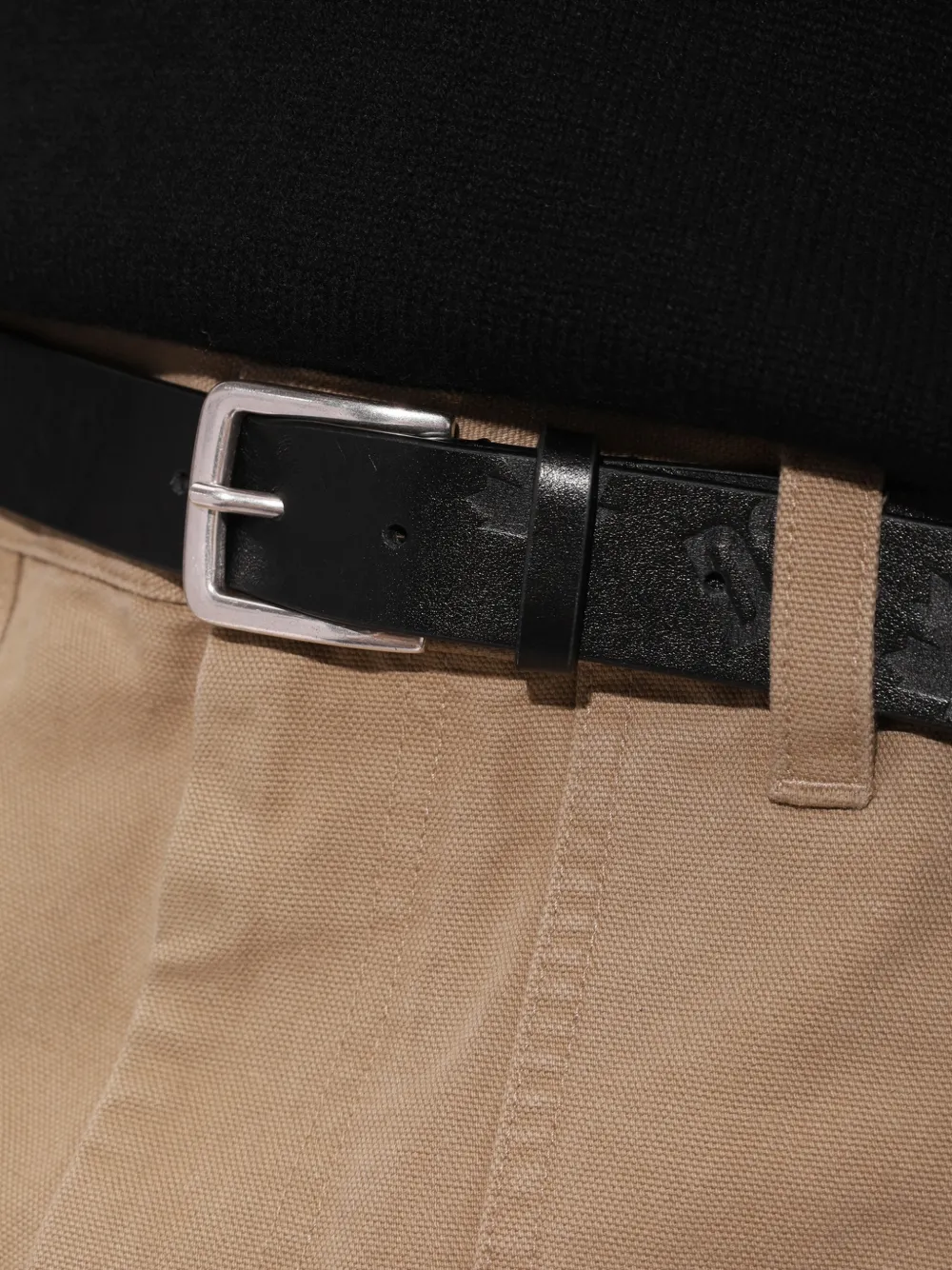 DSQUARED2 logo-embossed belt Zwart