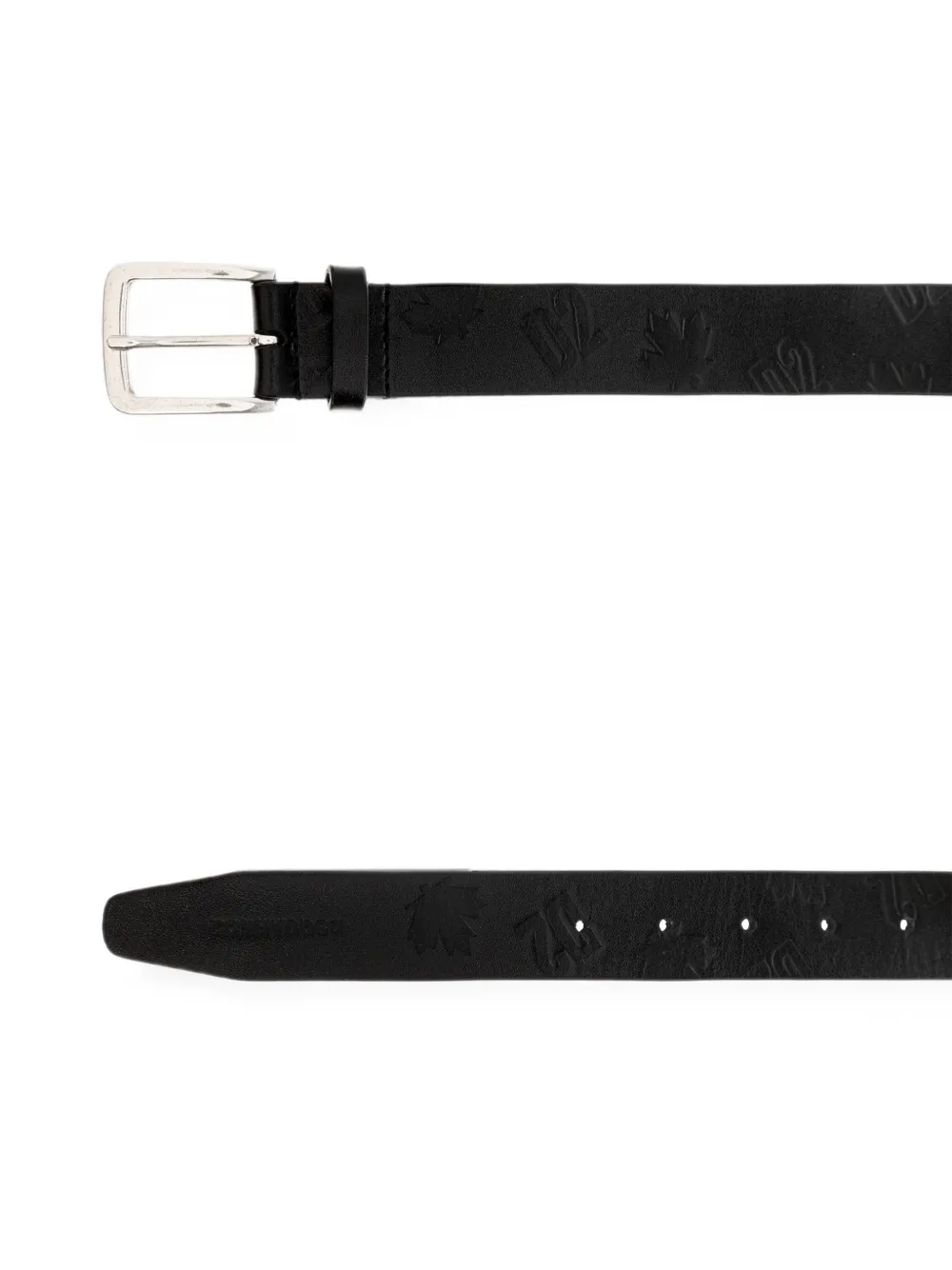DSQUARED2 logo-embossed belt Zwart