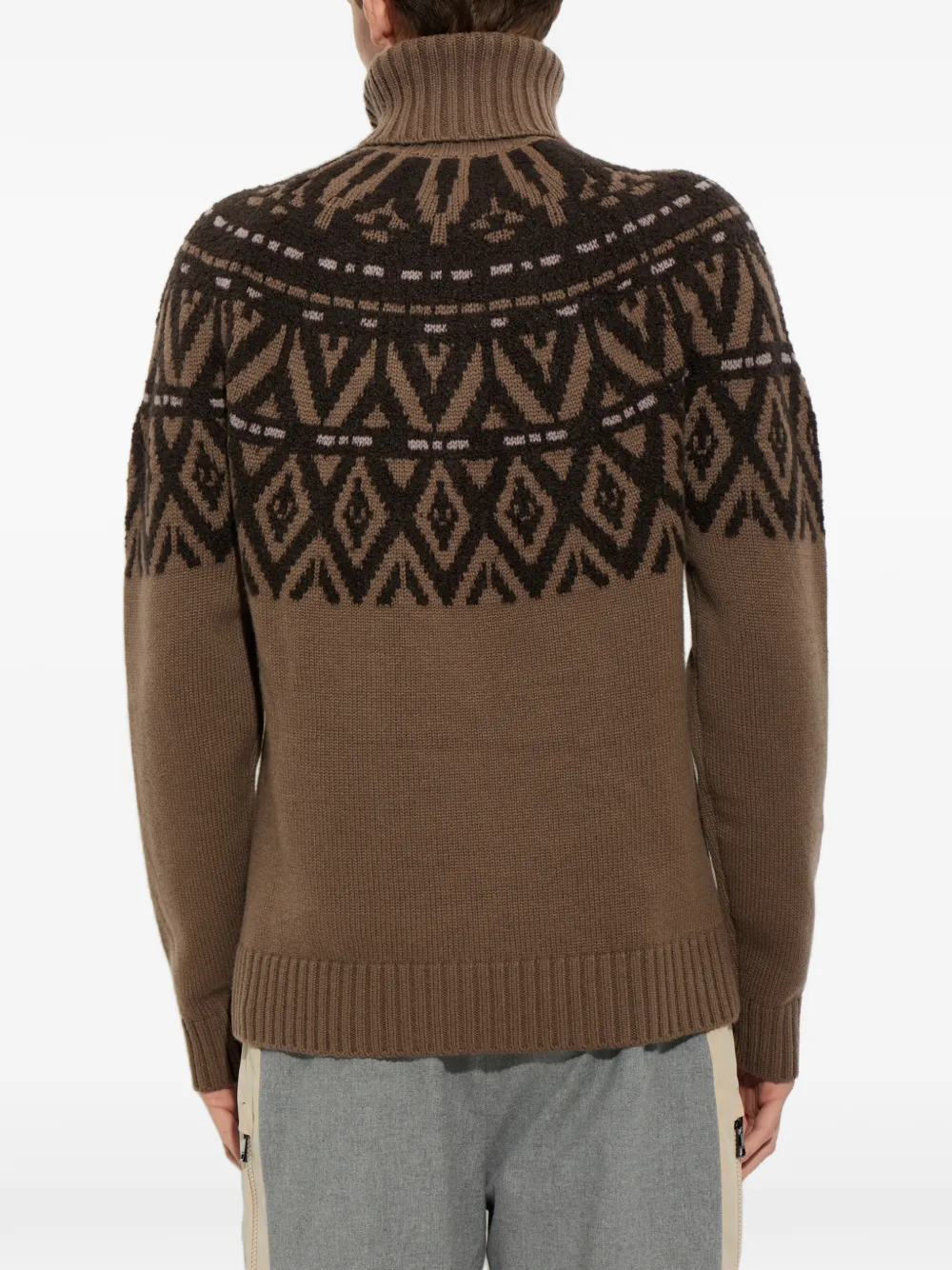 BOGNER Roxter intarsia-knit sweater Bruin