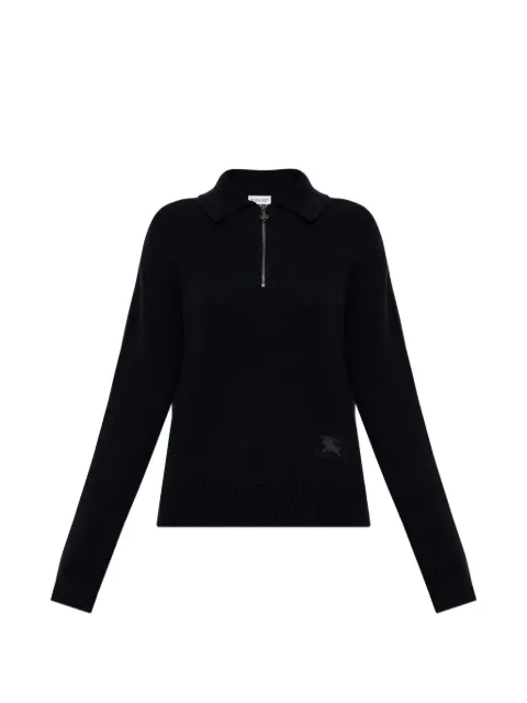 Burberry long-sleeve cashmere polo shirt