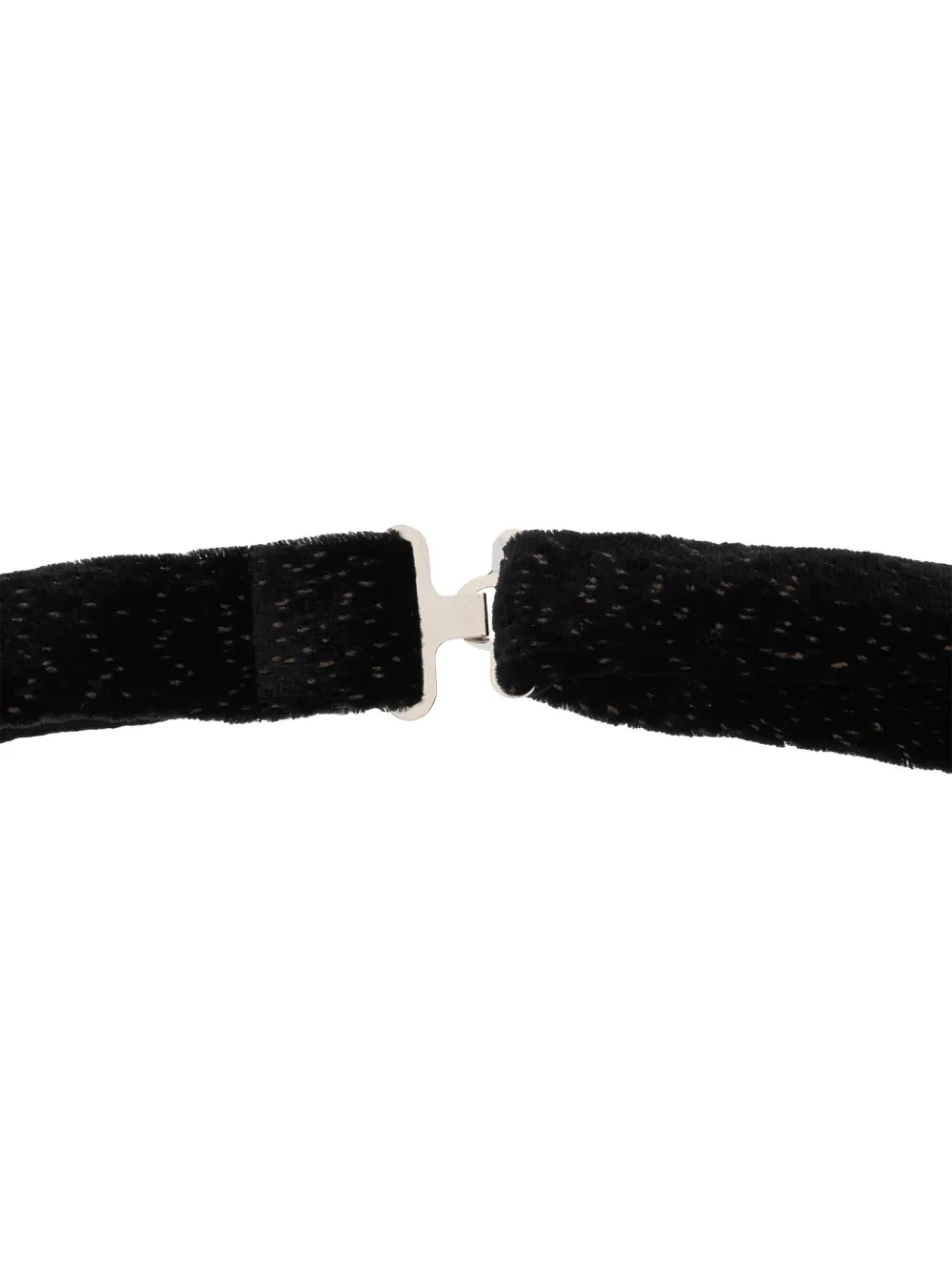 Giorgio Armani velvet bow tie Zwart