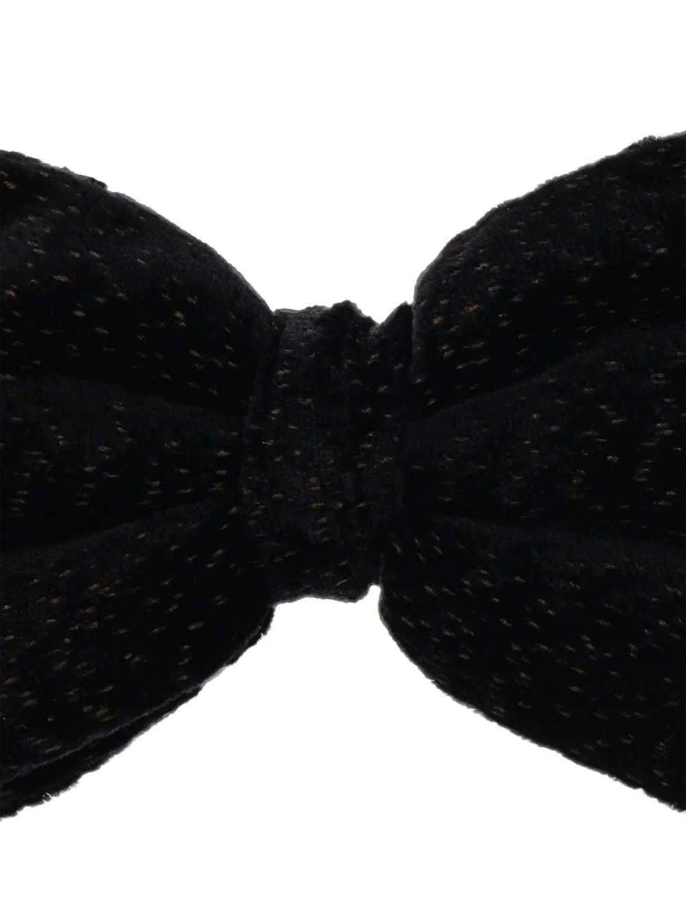 Giorgio Armani velvet bow tie Zwart
