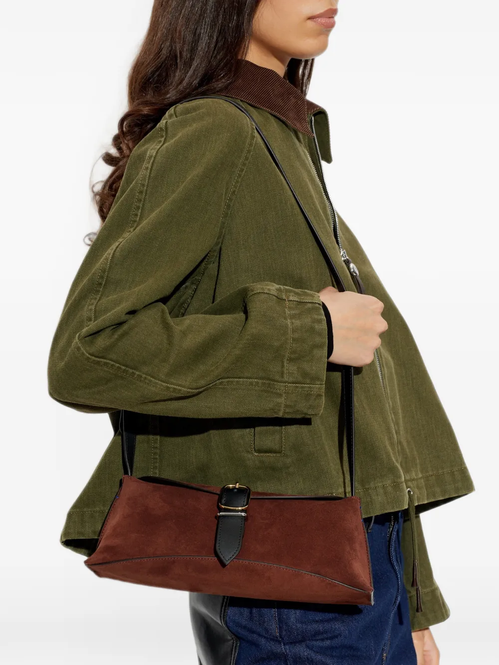 Paul Smith buckle-detail crossbody bag Bruin