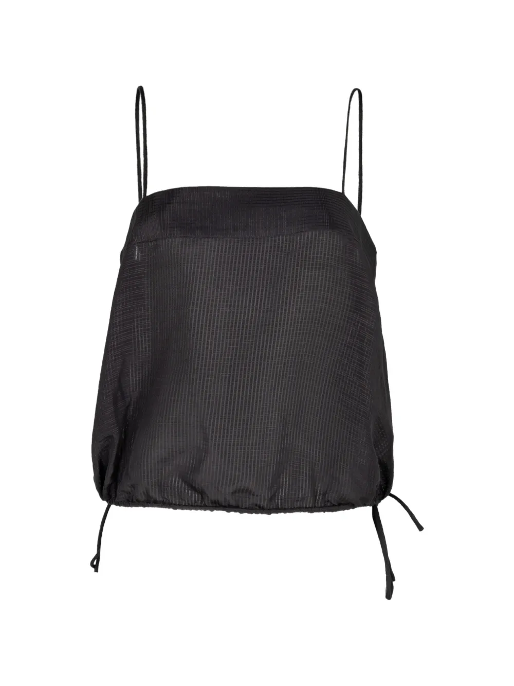 St. Agni drawstring-hem top Grijs