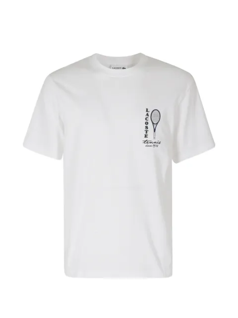 Lacoste printed embroidery-accent cotton-jersey T-shirt