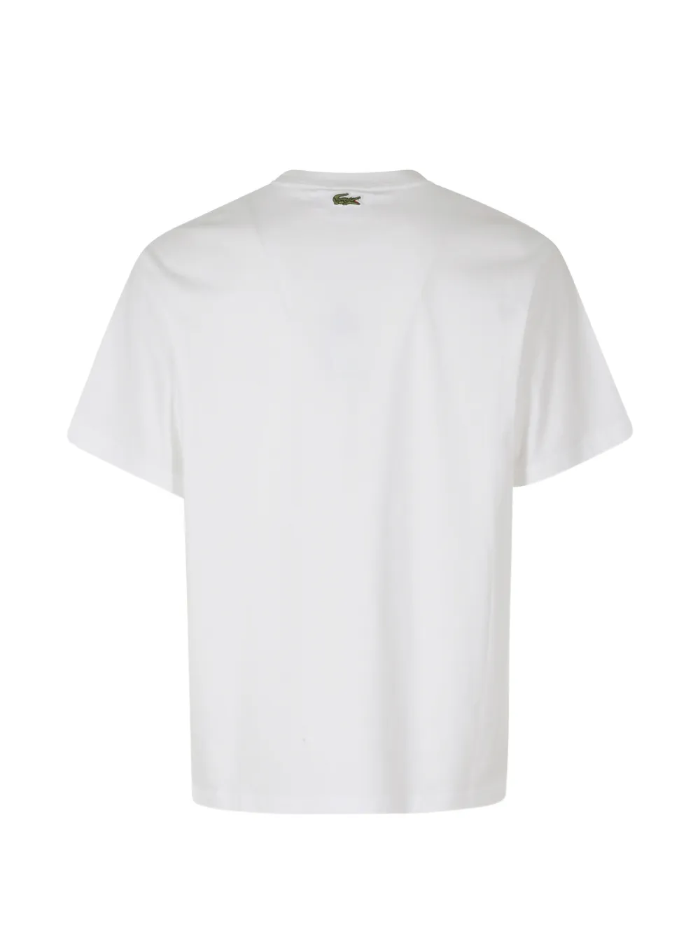 Lacoste printed embroidery-accent cotton-jersey T-shirt Wit