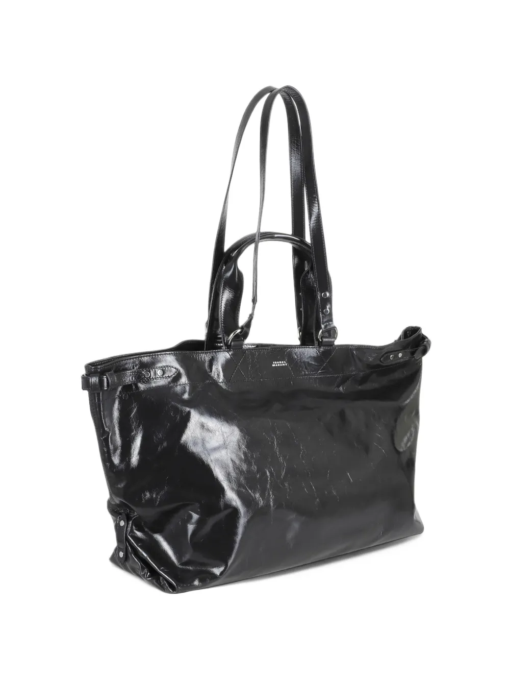 ISABEL MARANT Winna tote bag in leather Zwart