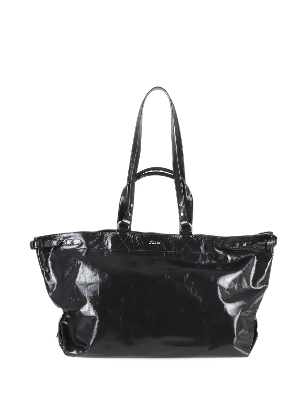 ISABEL MARANT Winna tote bag in leather Zwart