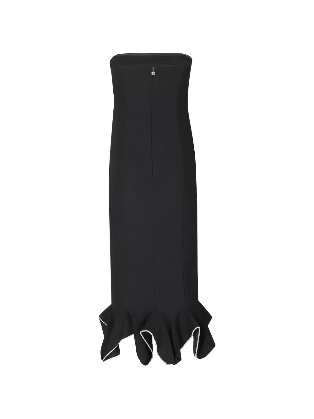 ROTATE BIRGER CHRISTENSEN ruffled strapless dress Zwart
