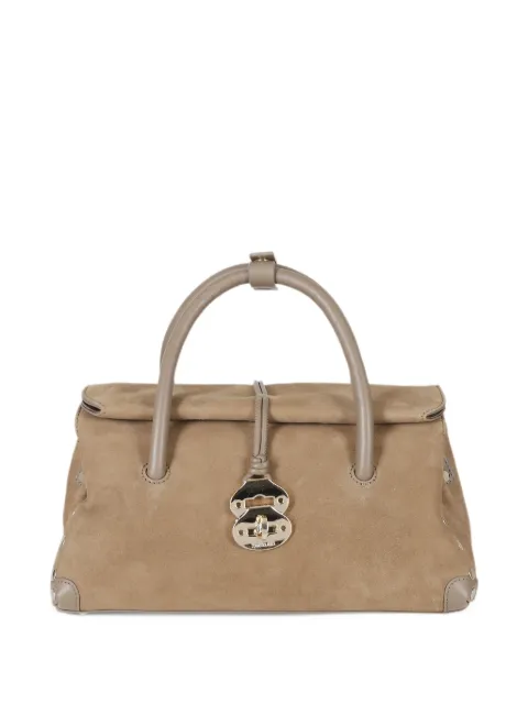 Zanellato tote Dotta S con detalle de apliques y ribete de piel