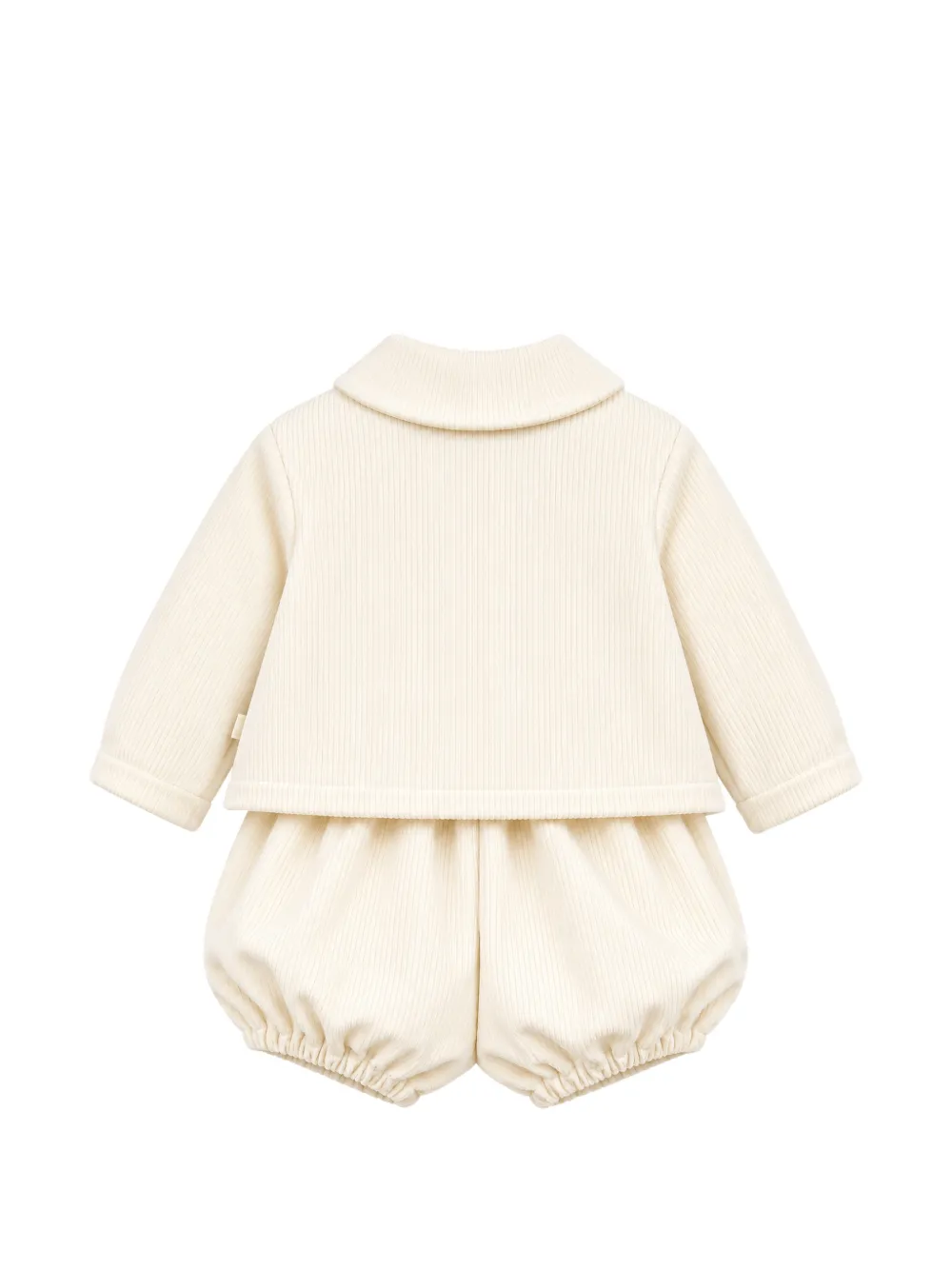 Il Gufo corduroy shorties set Wit