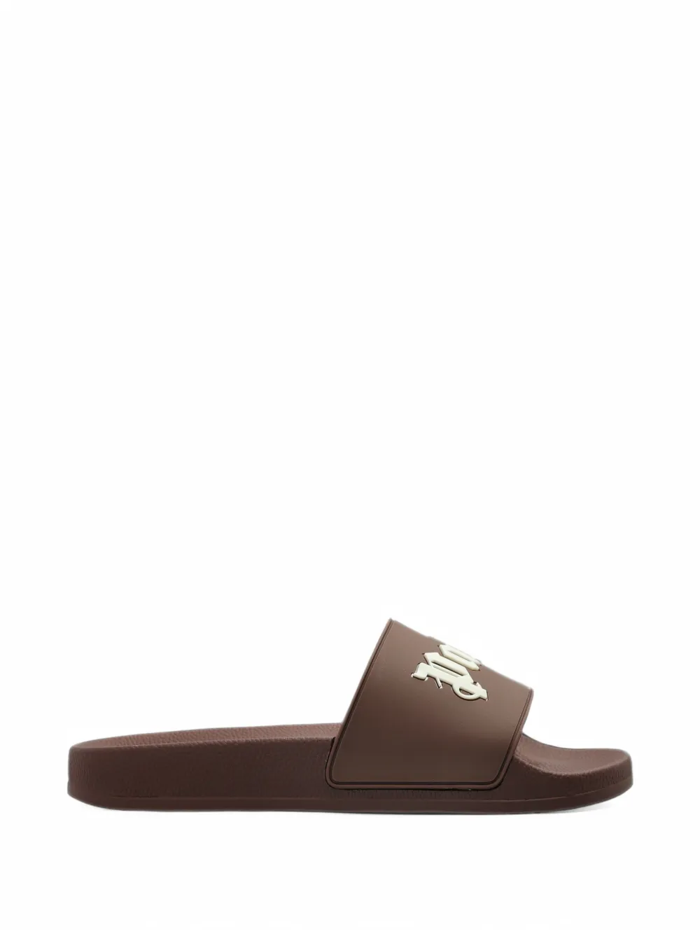 Palm Angels logo-print slides - Braun