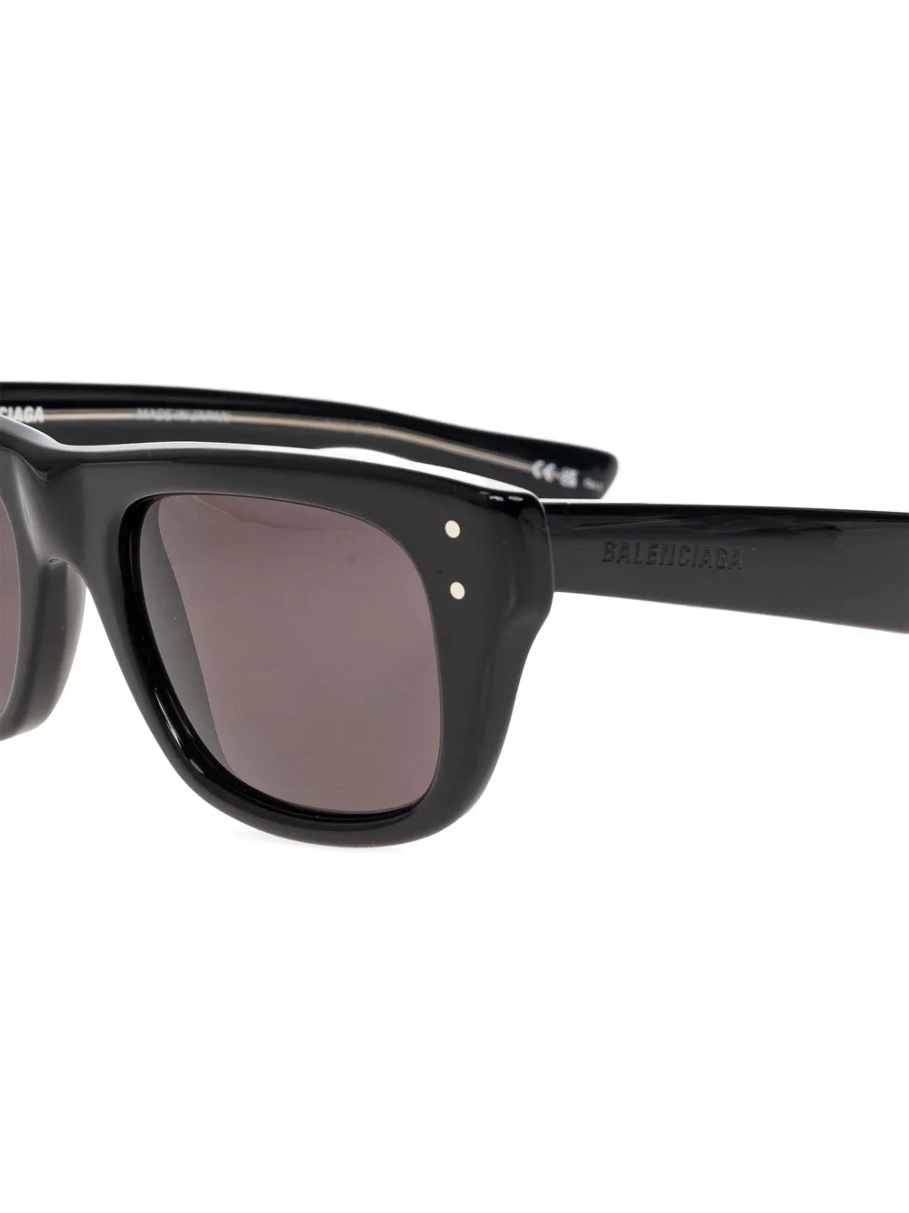 Balenciaga Eyewear oversized rectangle-frame sunglasses Zwart