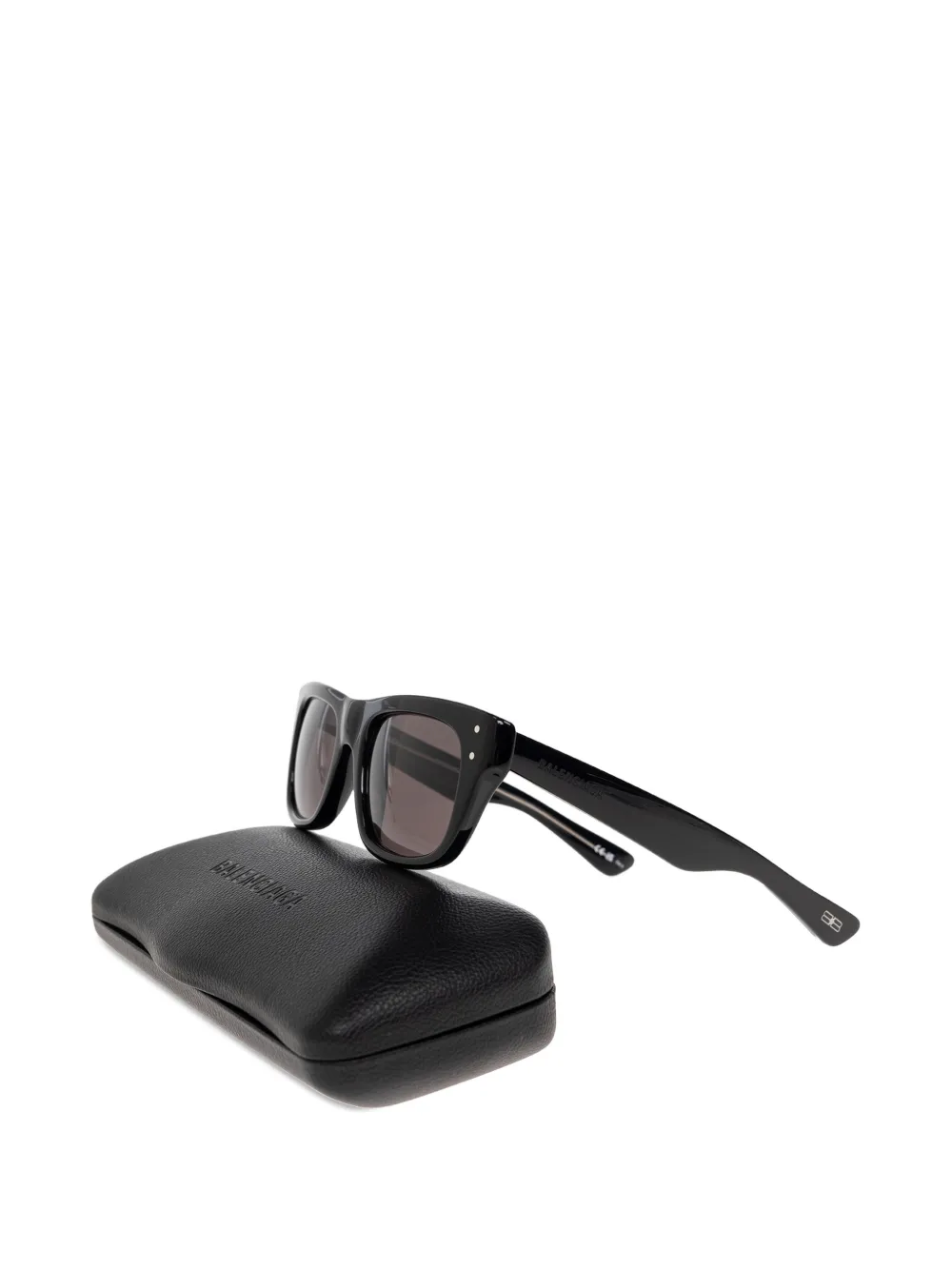Balenciaga Eyewear oversized rectangle-frame sunglasses Zwart