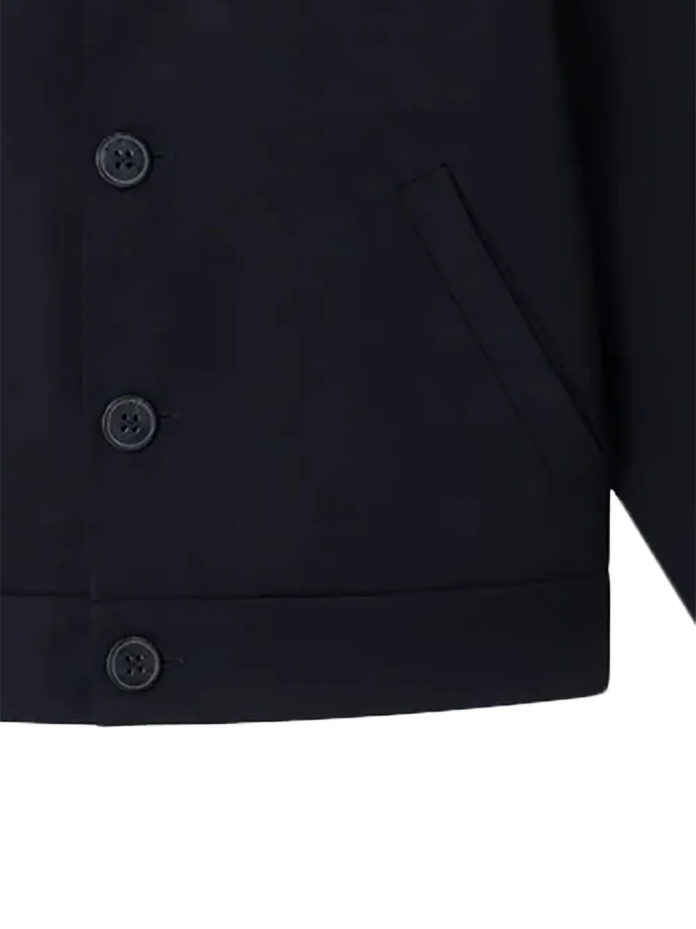 Bonpoint Mogan logo-patch jacket Blauw