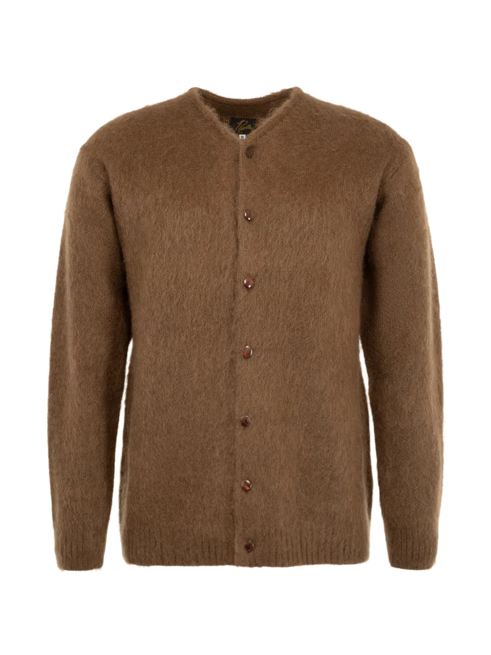 Needles crew-neck cardigan in Brown