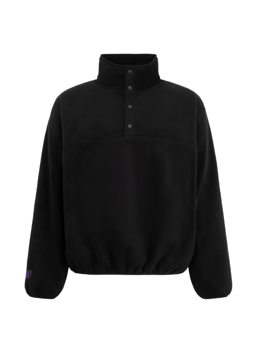 Needles fleece snap-button sweatshirt - Nero