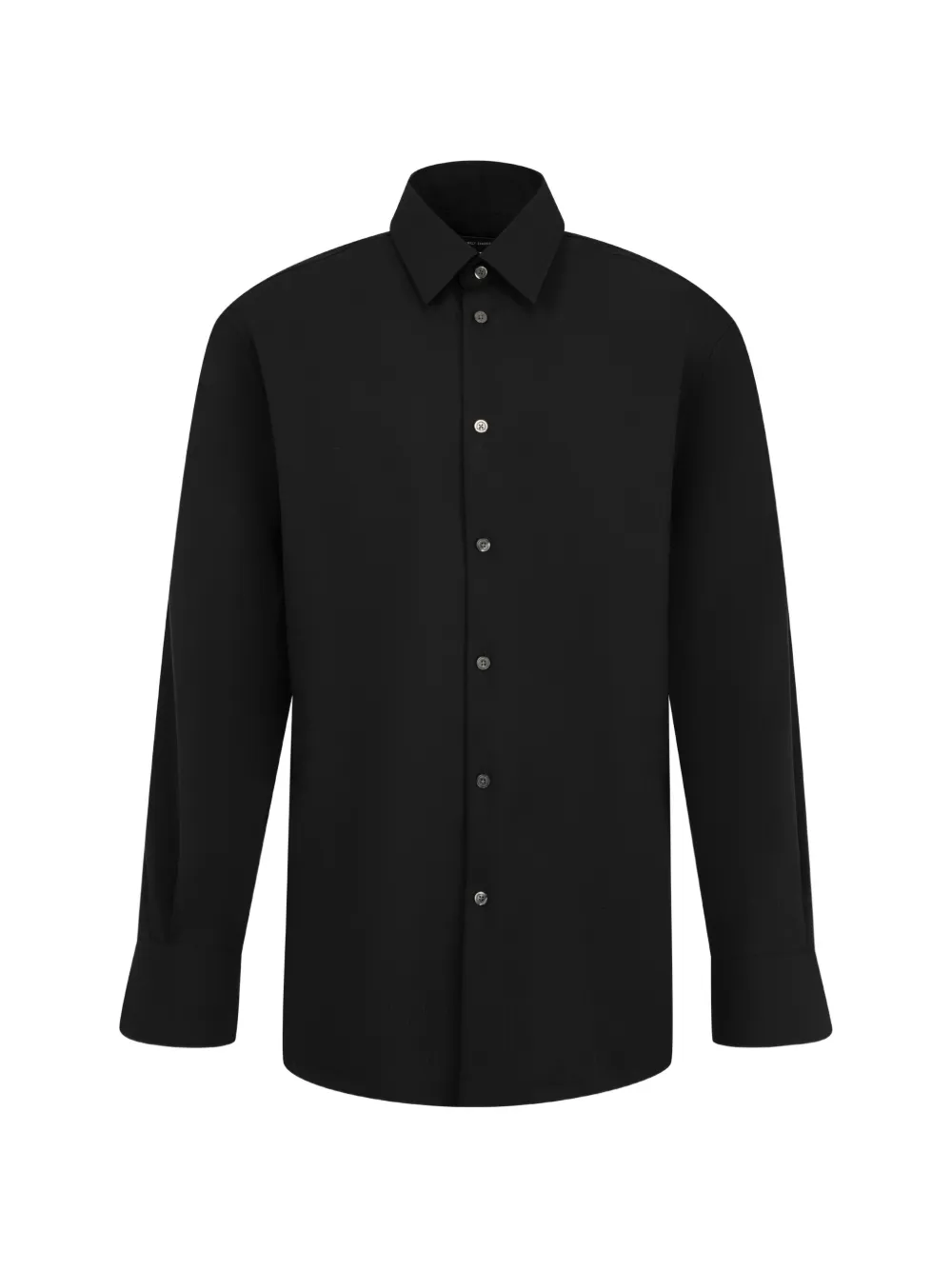 Willy Chavarria wool long-sleeve shirt - Black