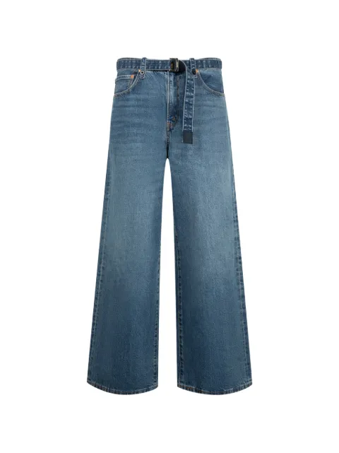 sacai x Levi's belted wide-leg jeans