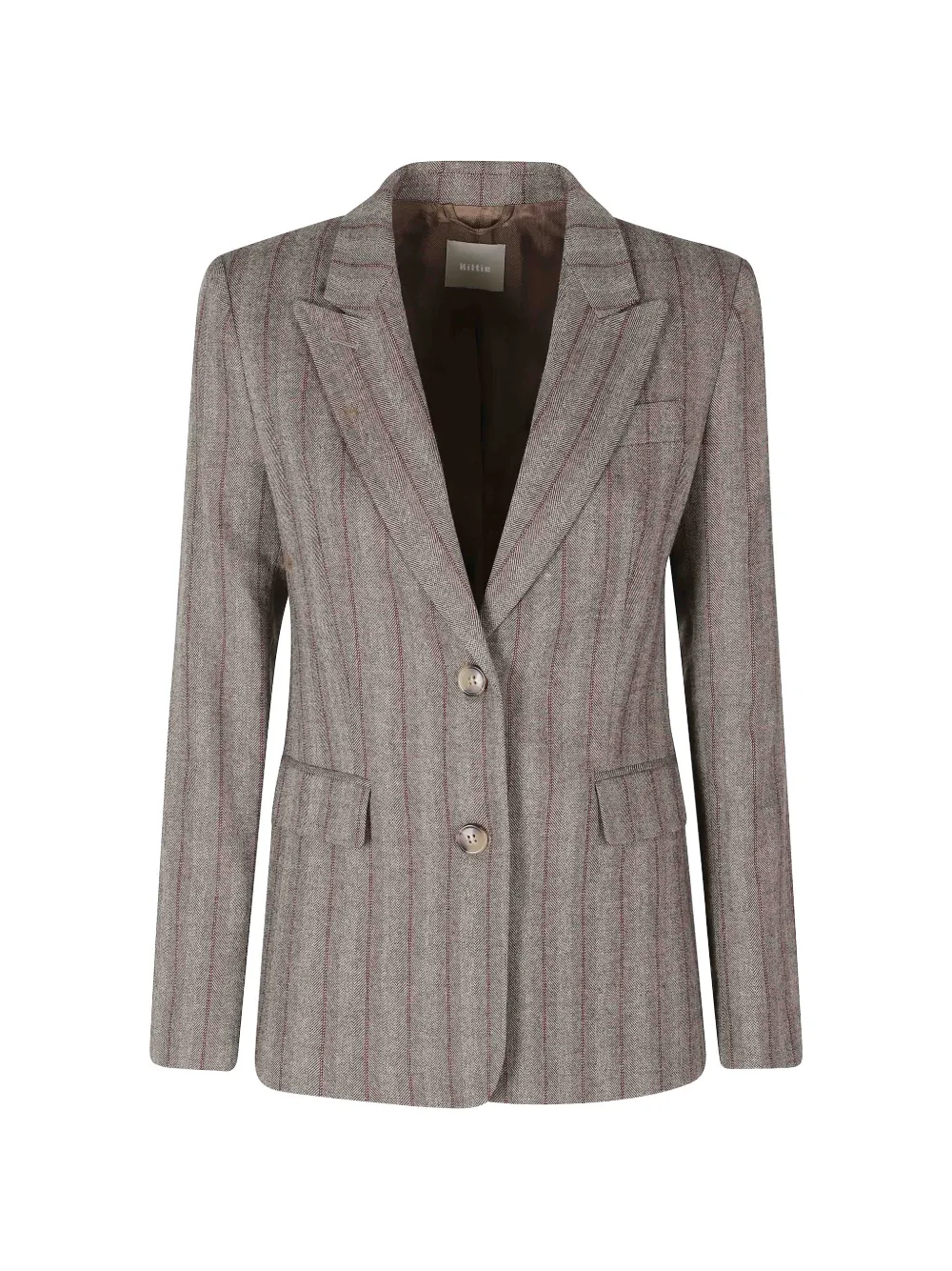 Kiltie herringbone blazer - Nude