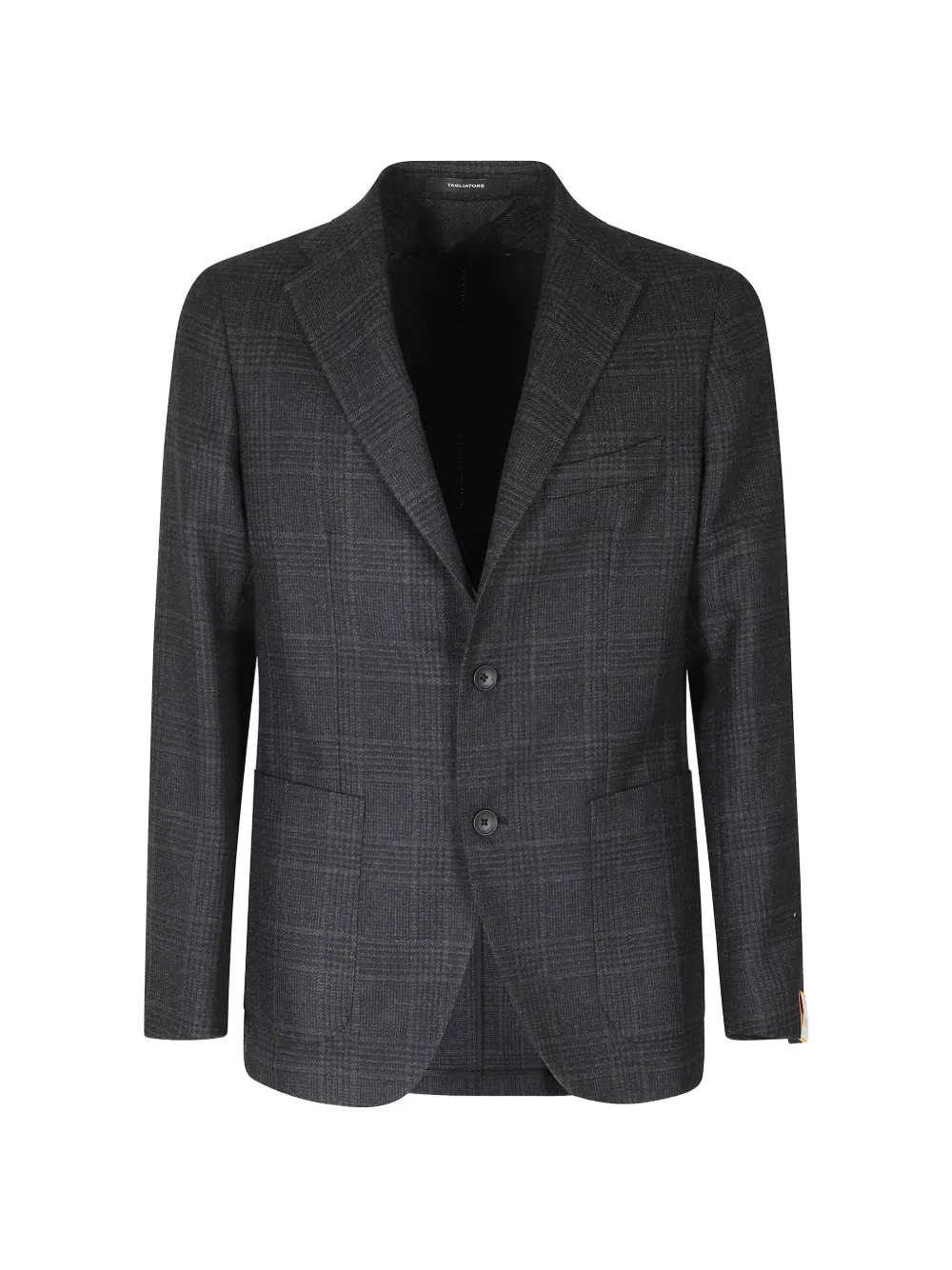 Tagliatore check-pattern single-breasted blazer - Grey