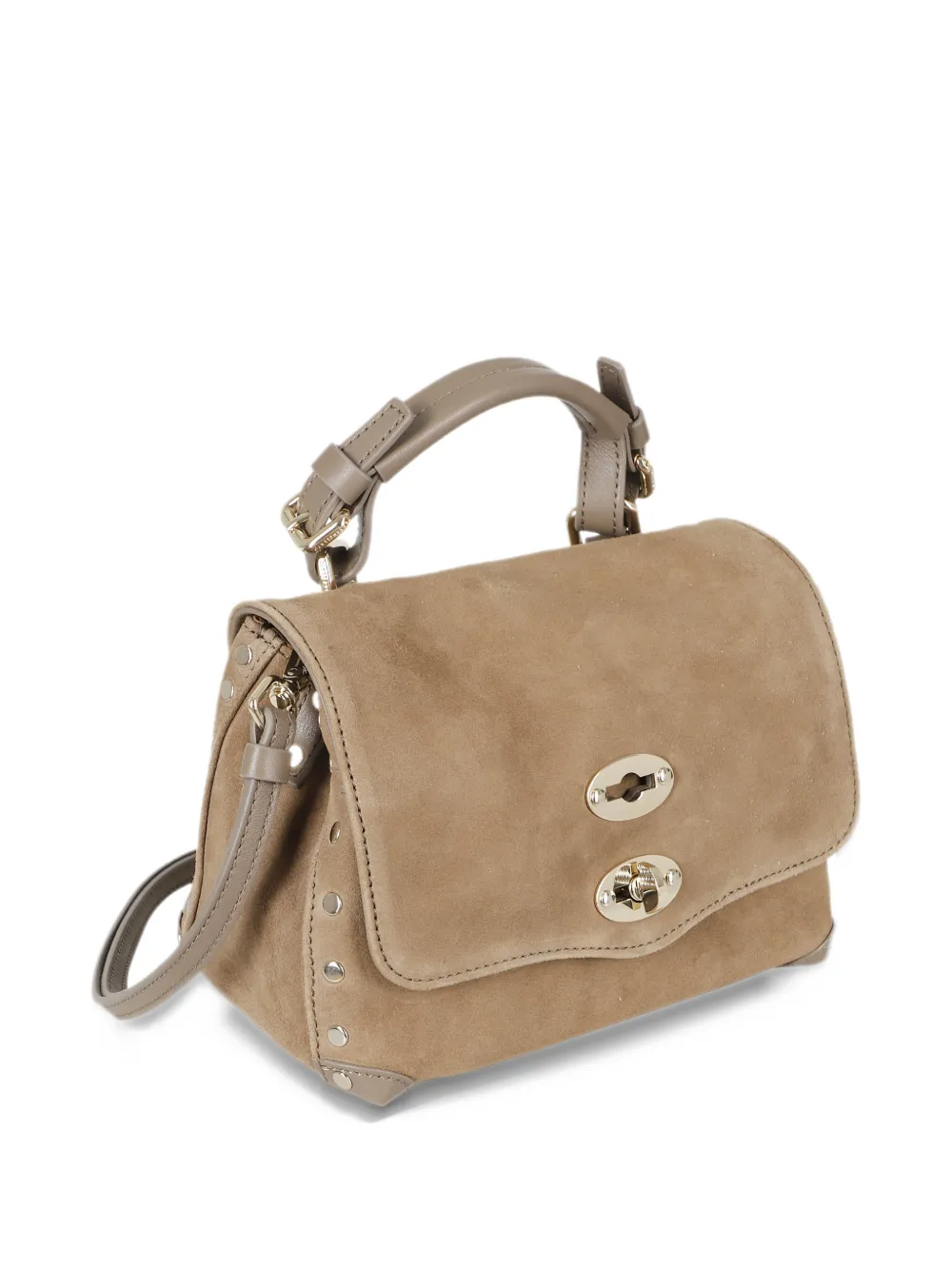 Zanellato S Postina stud-embellished leather tote bag Groen