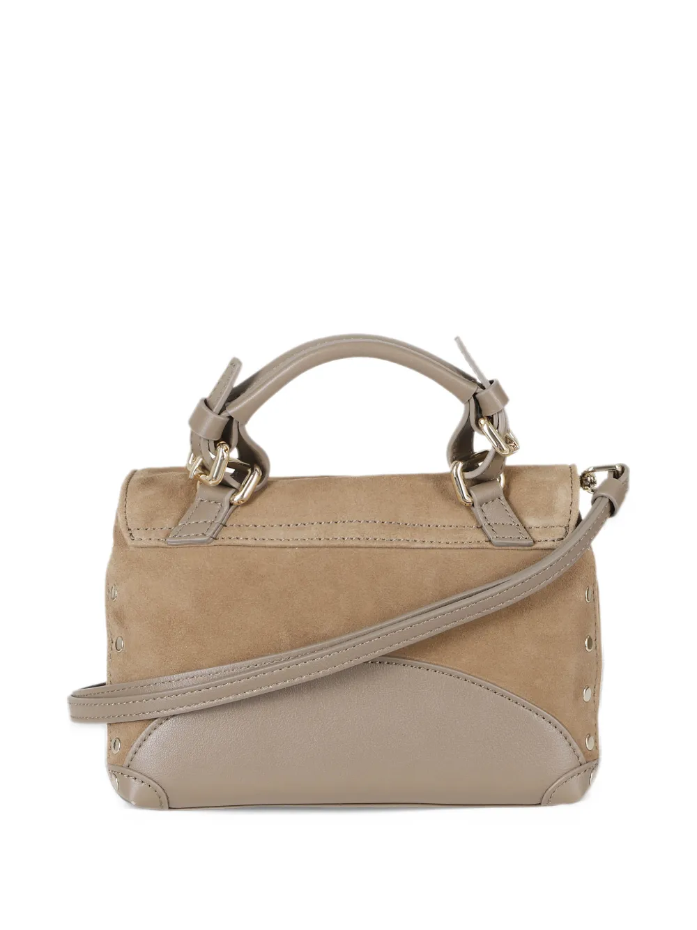 Zanellato S Postina stud-embellished leather tote bag Groen