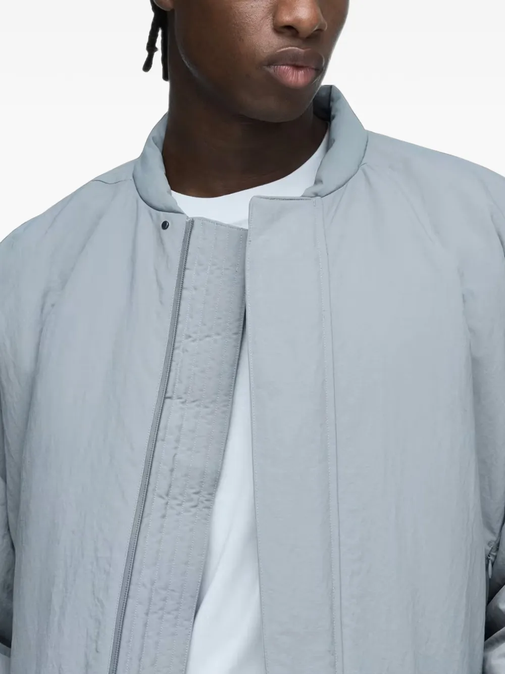 ENTIRE STUDIOS x Adidas padded panelled jacket Grijs