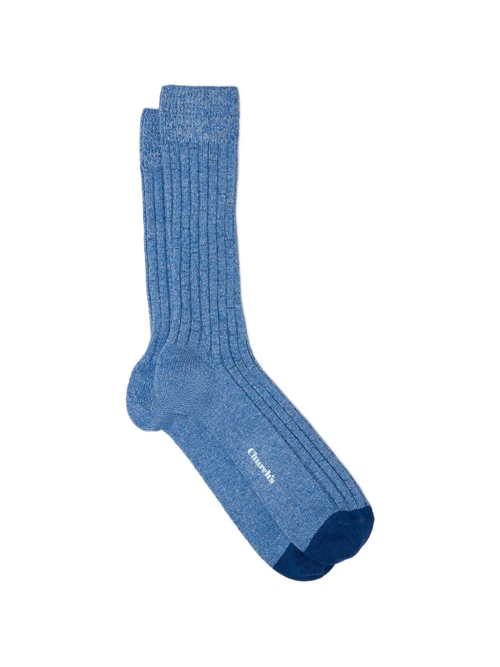 Church's ribbed-knit melange socks - Blu