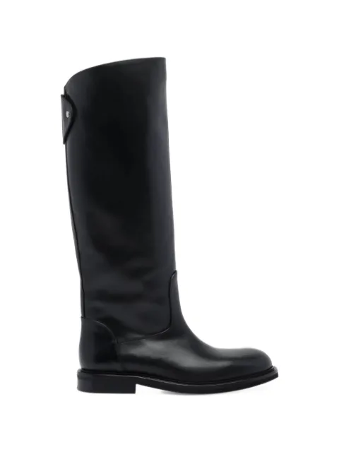 POEVE Eve snap-button flap knee-high boots