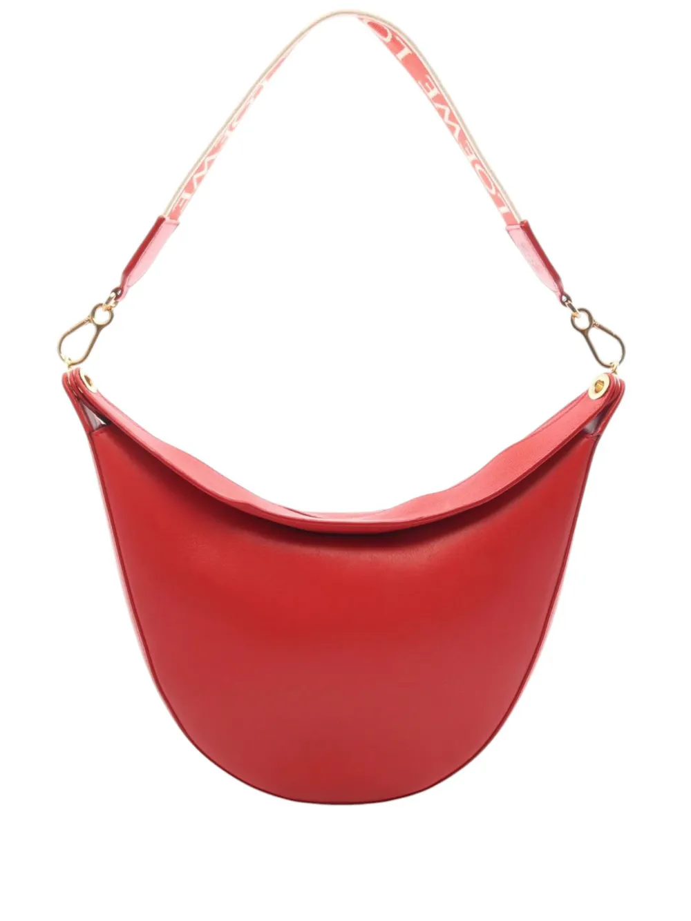 Loewe Pre-Owned 2000-2026 Satin Calfskin Luna Bag hobo bag - Rot