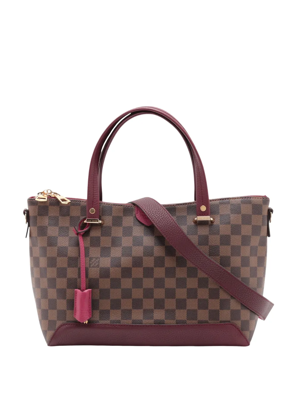Louis Vuitton Pre-Owned 2017 Damier Ebene Hyde Park satchel - Braun
