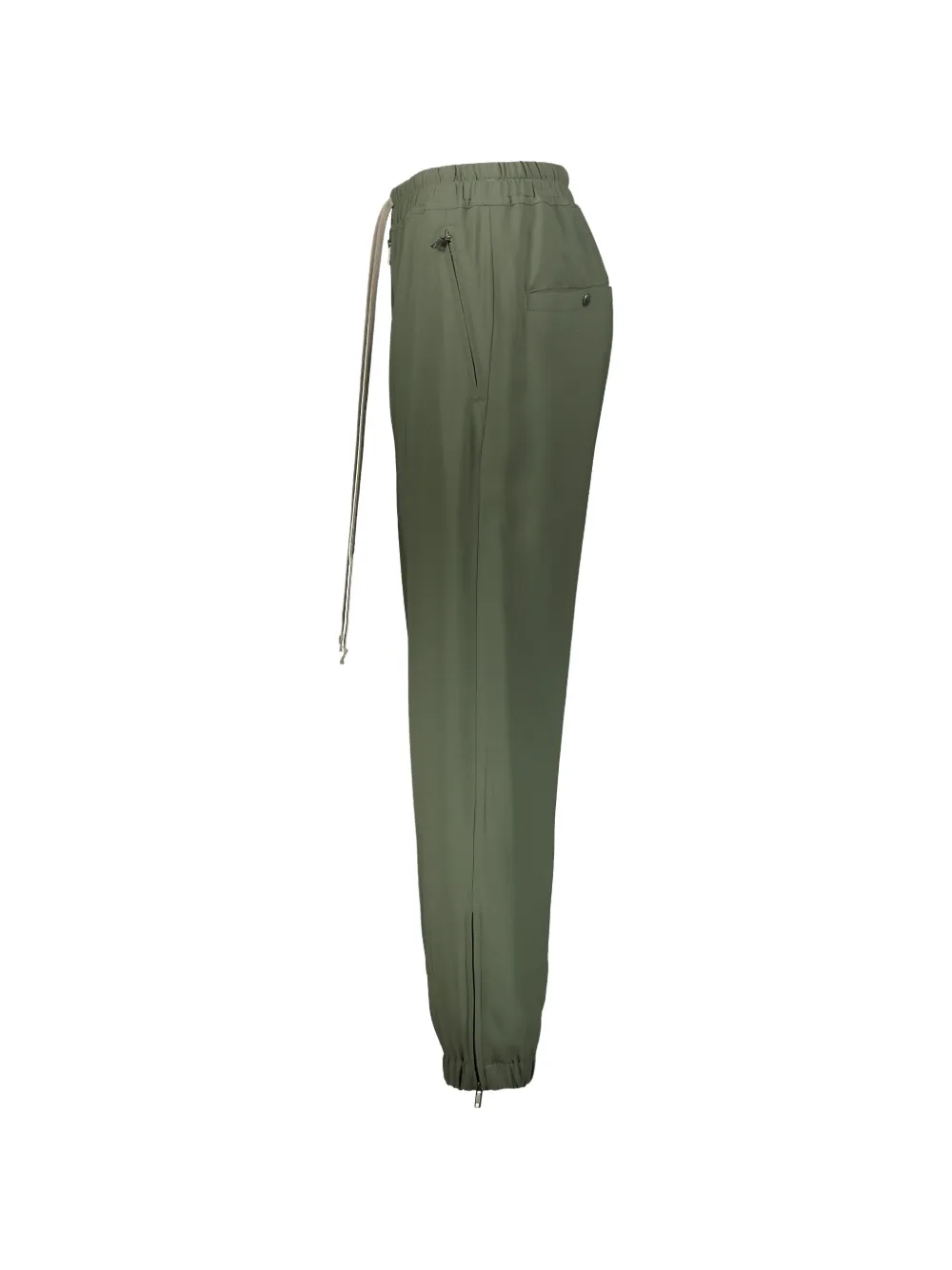 Rick Owens Edfu drawstring track pants Groen