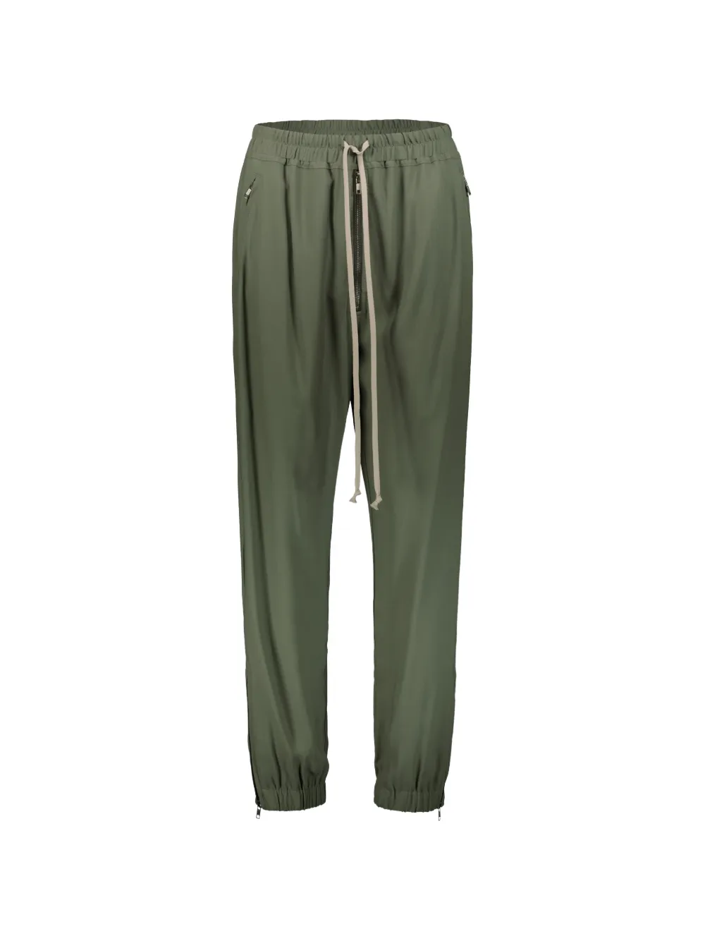 Rick Owens Edfu drawstring track pants Groen