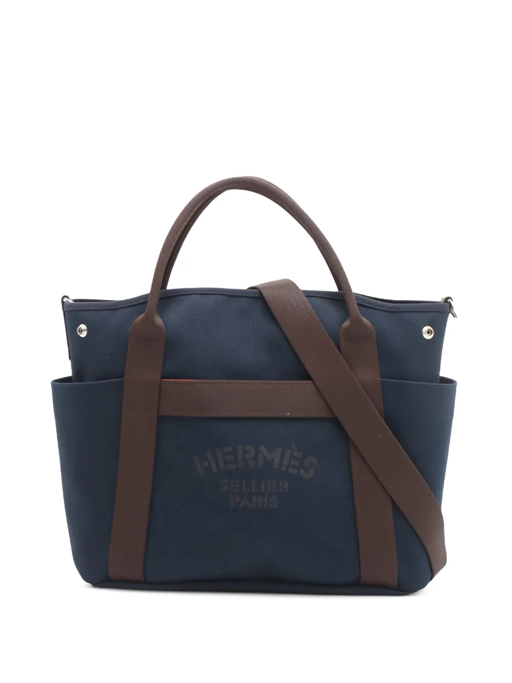 Hermès Pre-Owned 2000-2026 Sac de Pansage Grooming Bag satchel - Blau