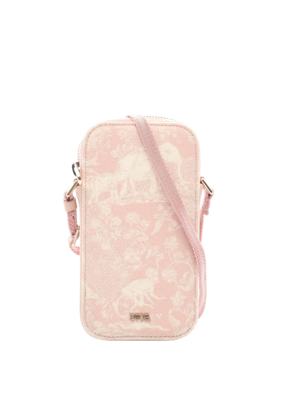 Christian Dior Pre-Owned 2000-2026 Toile de Jouy Phone Holder crossbody bag - Rosa