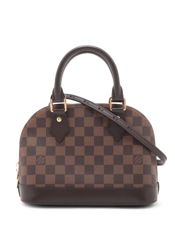 LOUIS VUITTON ダミエ ハンドバッグ Louis Vuitton Pre-Owned 2021-2026 ダミエ エベヌ アルマ BB