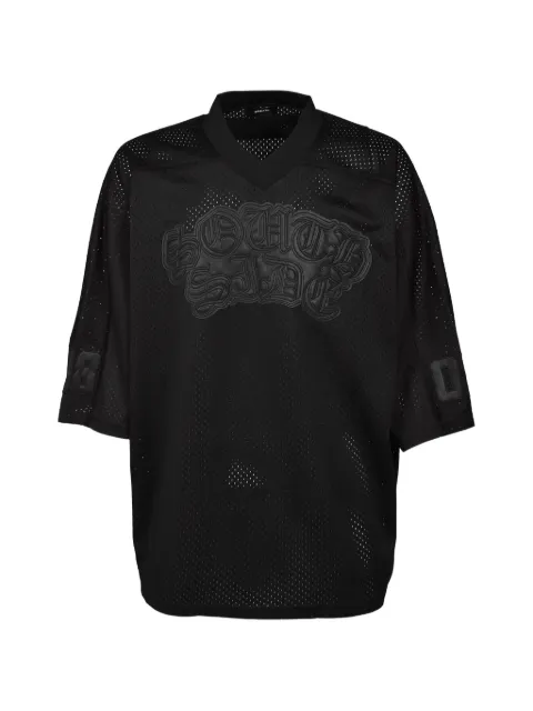 BREATH patch-detail mesh T-shirt