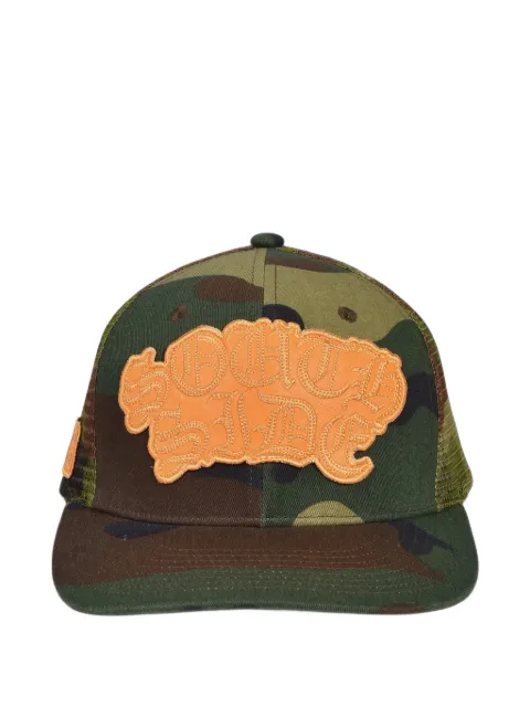 BREATH camouflage-print patch-detail cap