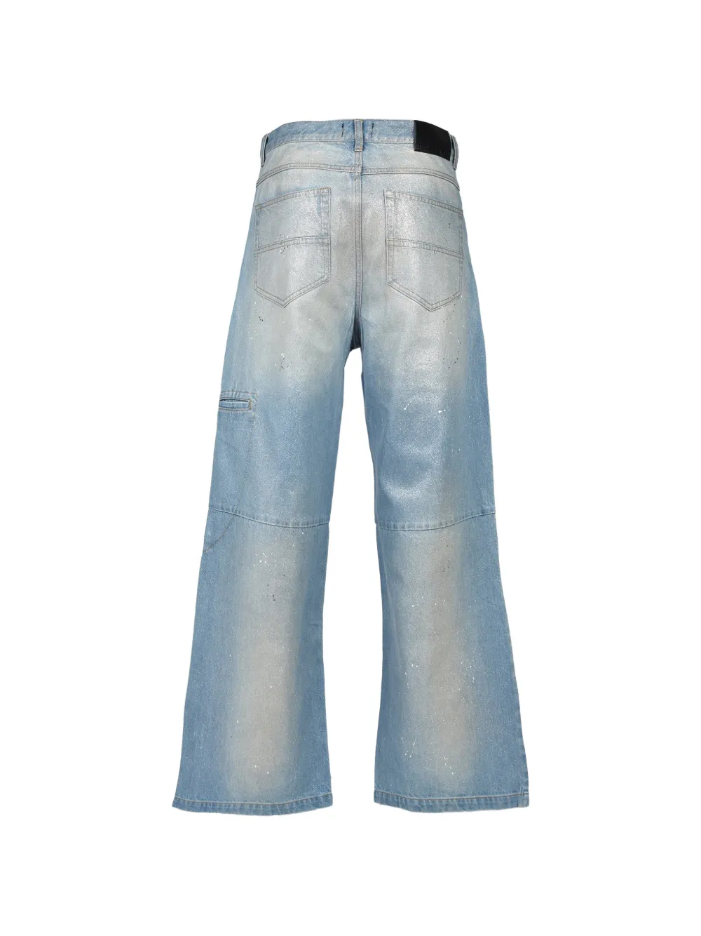 BREATH glitter-coated distressed jeans Blauw