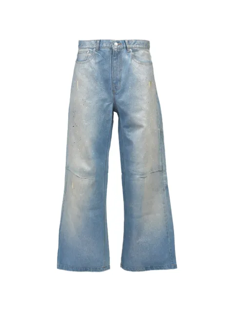 BREATH glitter-coated distressed jeans