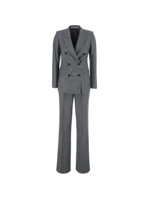 Tagliatore houndstooth double-breasted suit