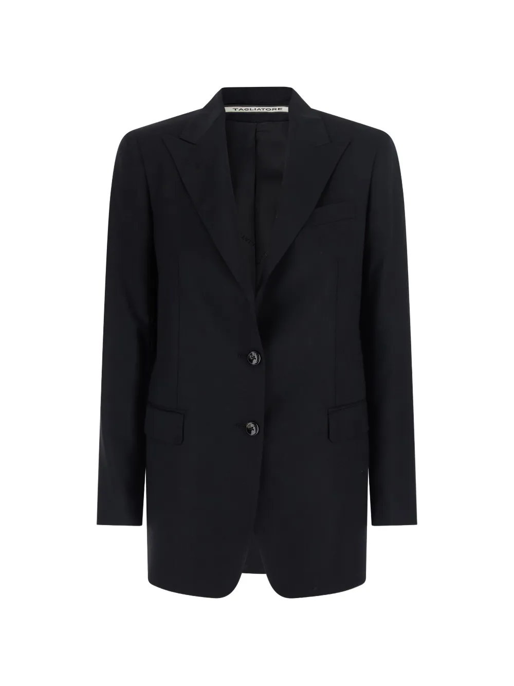 Tagliatore peak-lapel single-breasted jacket - Schwarz
