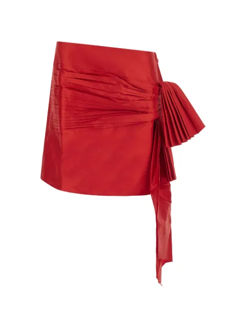 ROTATE BIRGER CHRISTENSEN ruched pleated mini skirt