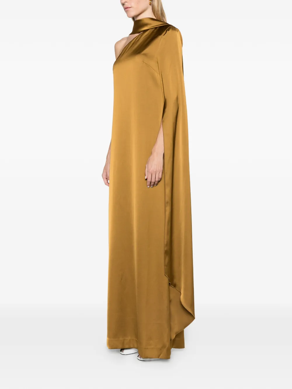Solace London The Newman maxi dress in gold Geel
